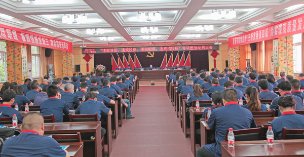 公司召開“違規(guī)決策、違規(guī)投資、違規(guī)擔(dān)保、違規(guī)招投標(biāo)”專項整治動員大會