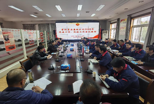 公司召開會(huì)議傳達(dá)集團(tuán)公司黨建工作、紀(jì)檢工作會(huì)議精神